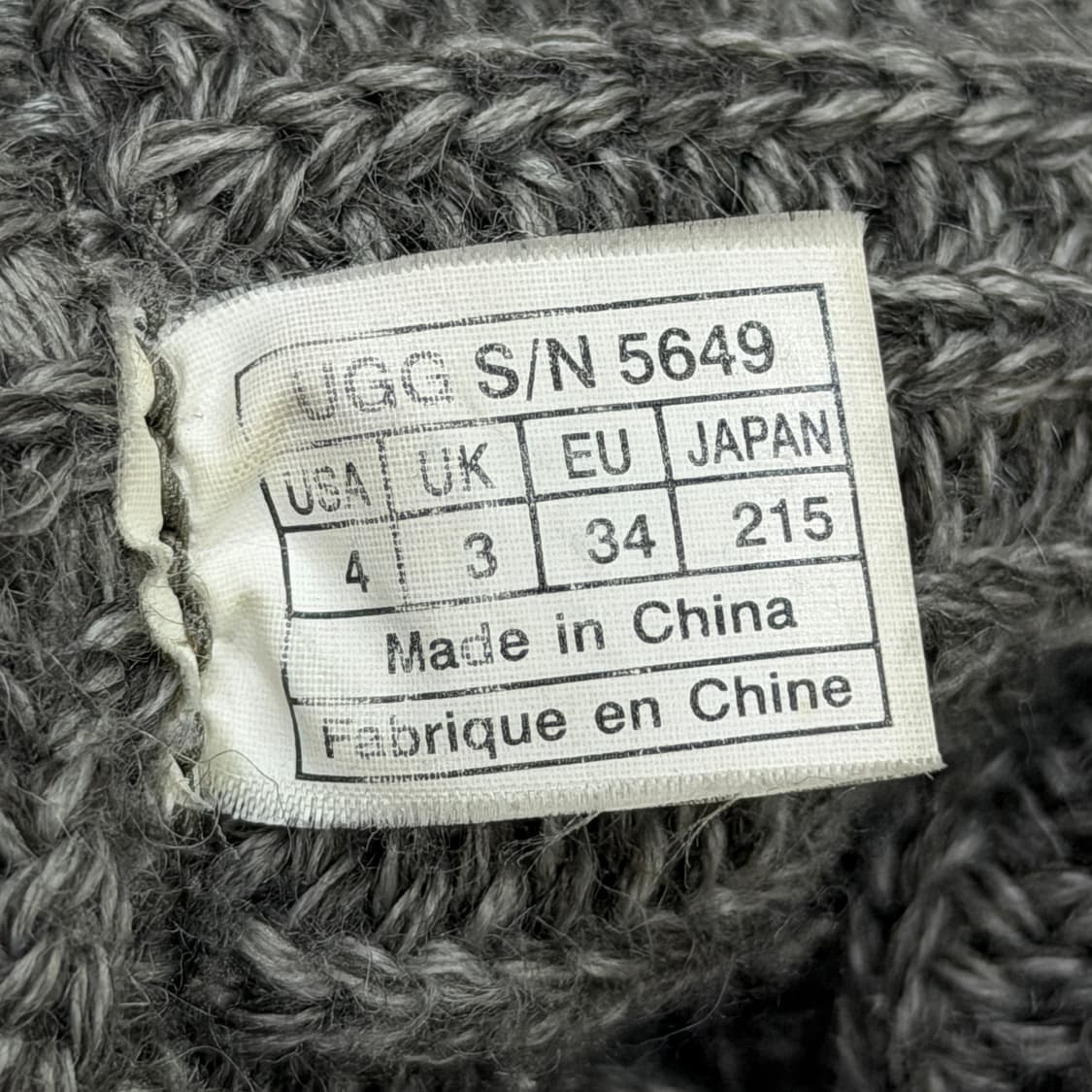 UGG 어그 클래식 카디 니트 롱부츠 그레이 215 상품이미지6