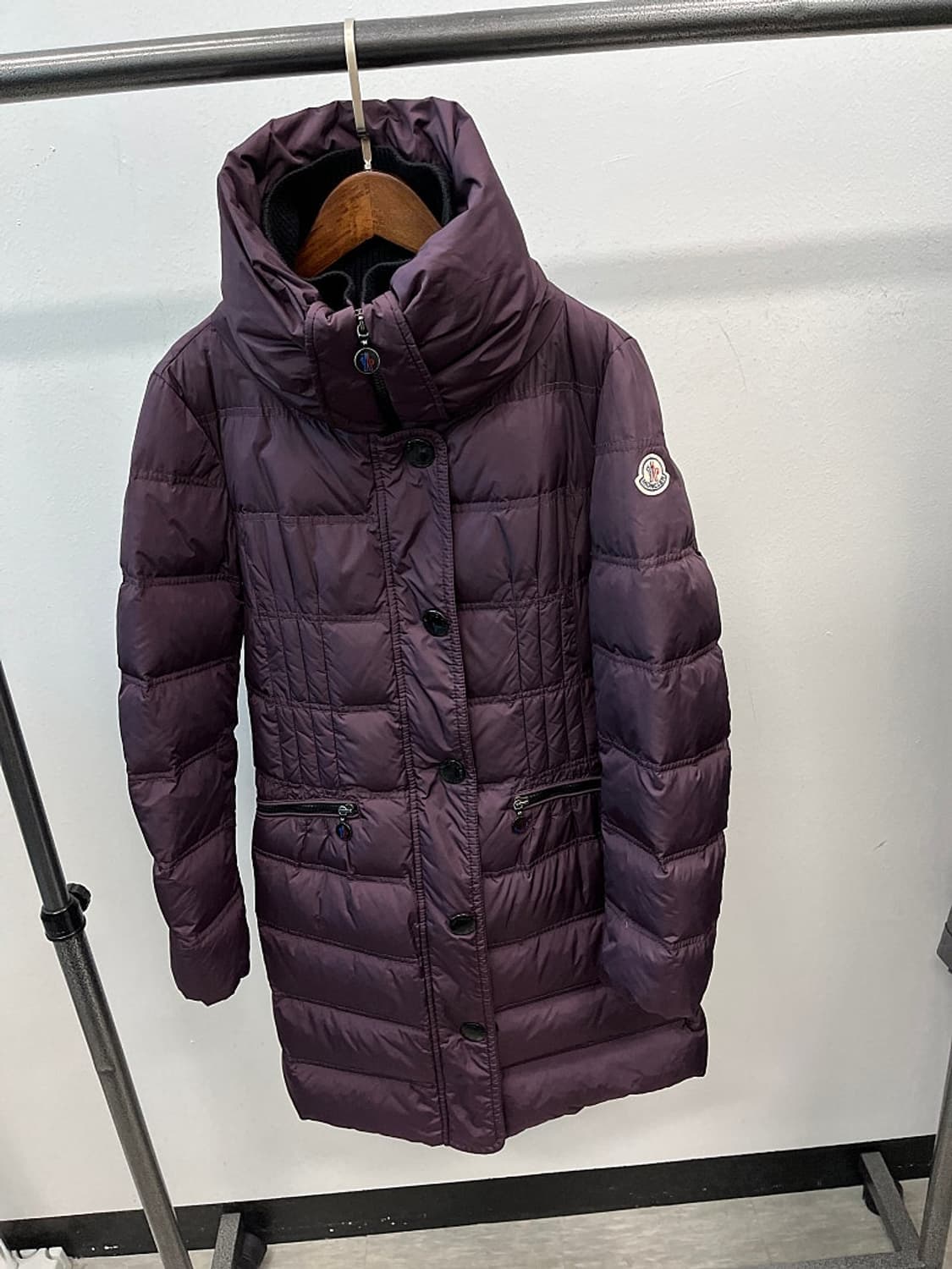 여) 몽클레어 하이넥 퍼플 롱패딩  상품이미지3
