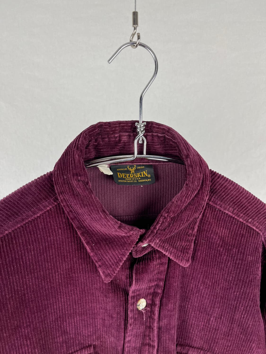 Vintage (Made in Usa) 와인컬러 셔츠  상품이미지2