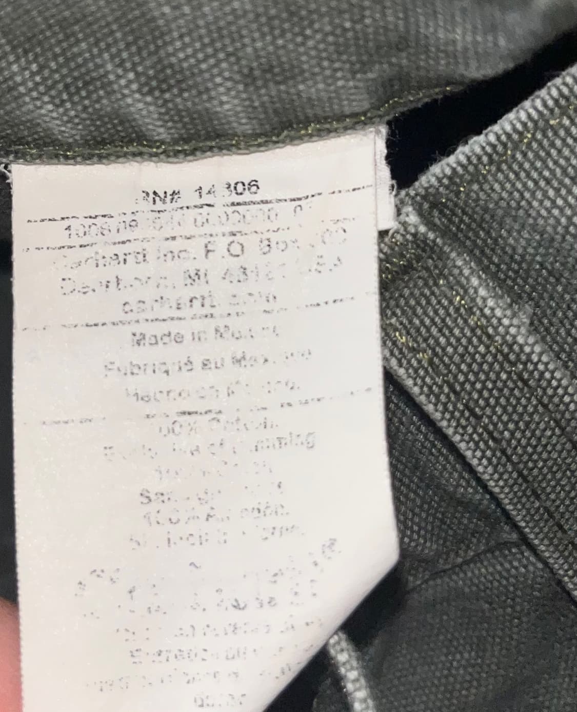 칼하트 워크팬츠  상품이미지5