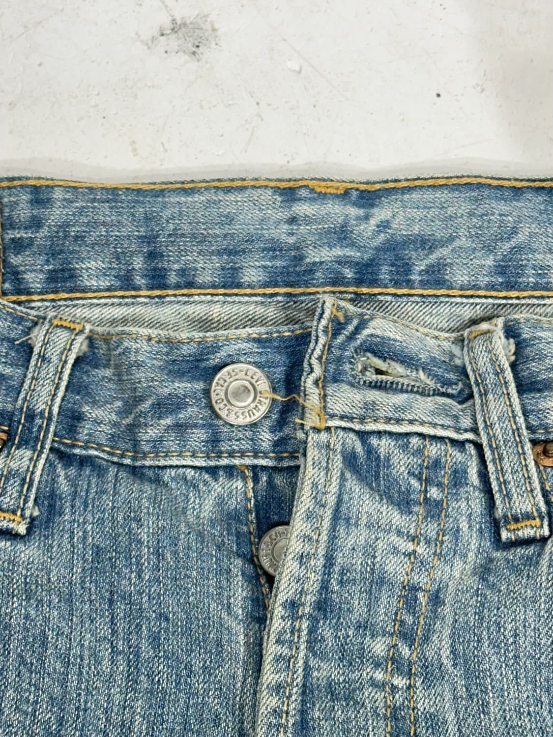 리바이스 501 연청 버터플라이 와이드 데님 팬츠 29 상품이미지7