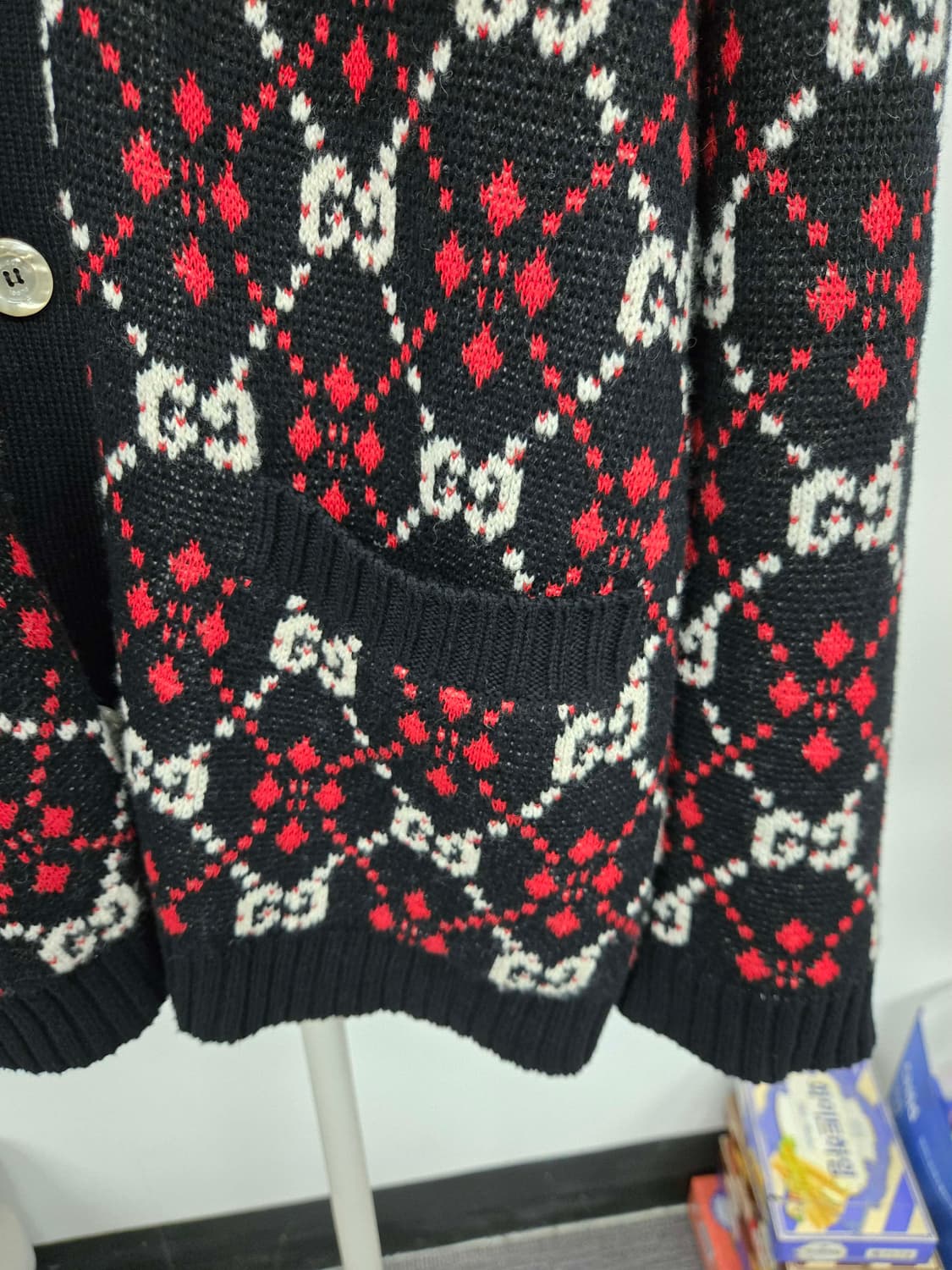 [보증서 정품]구찌 시그니처 가디건 상품이미지1