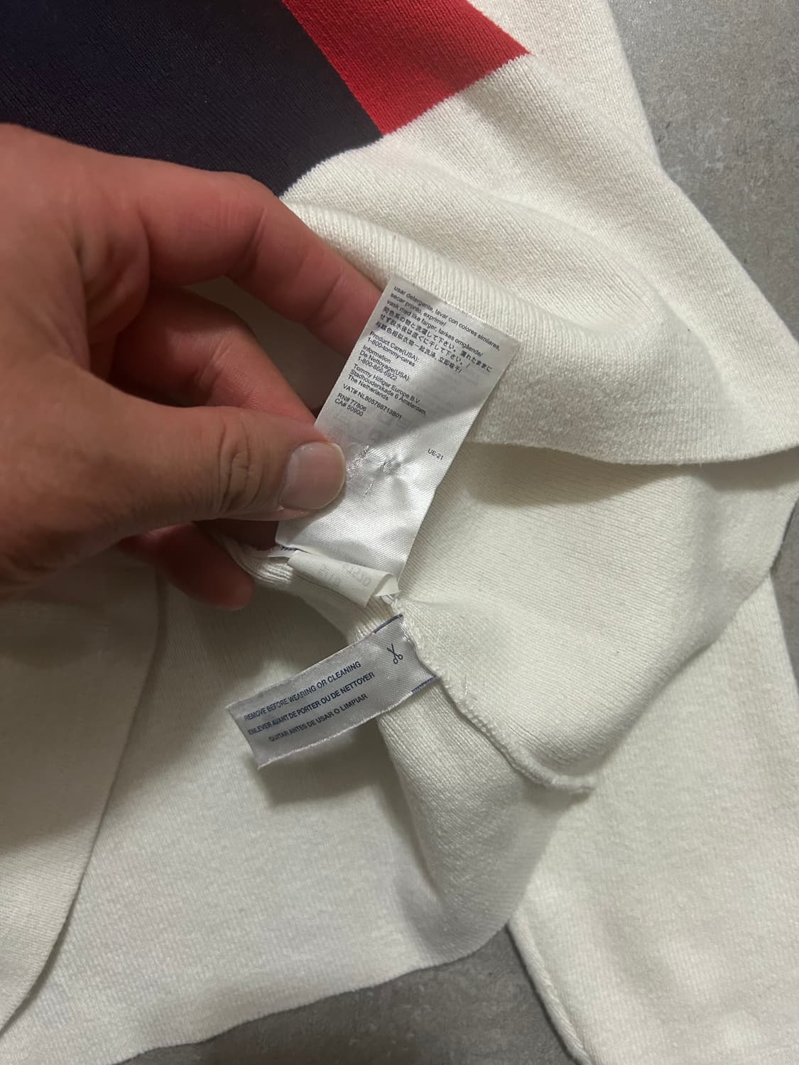 타미 걸즈  컬러블록   빈티지 코튼 니트  55size  상품이미지6