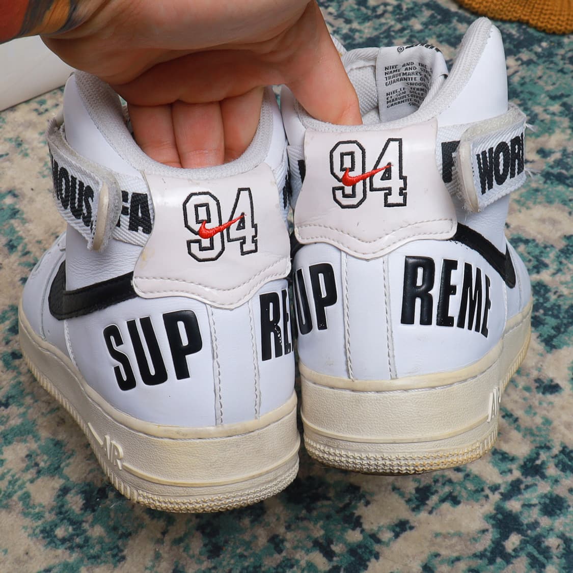 Supreme 나이키 x 슈프림 에어포스 1 하이 화이트 풀박스 정품 상품이미지4