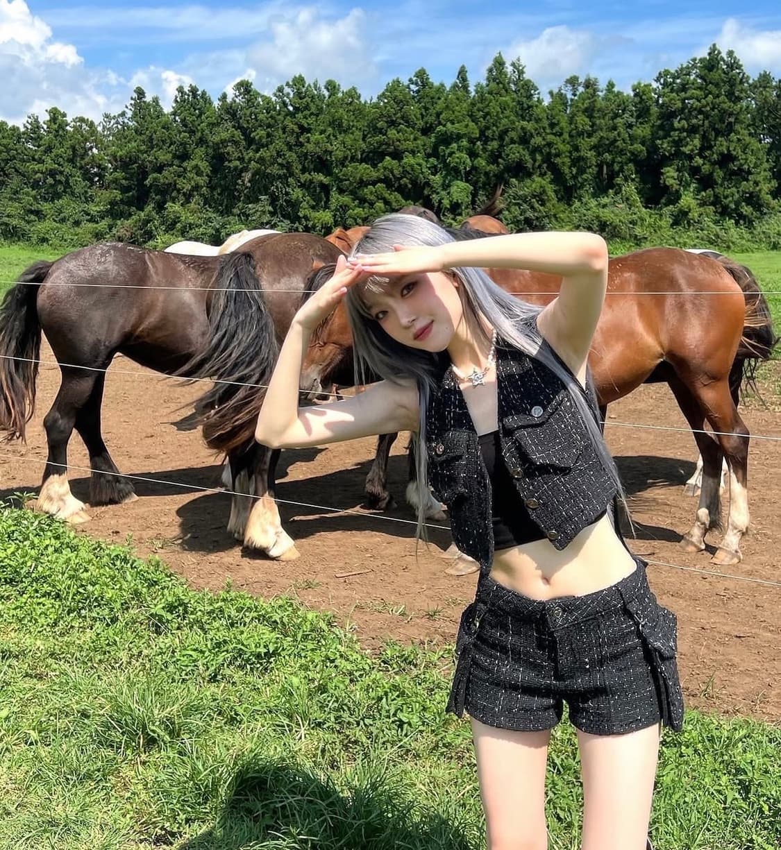 체리퀴리 트위드 셋업 2사이즈 상품이미지1