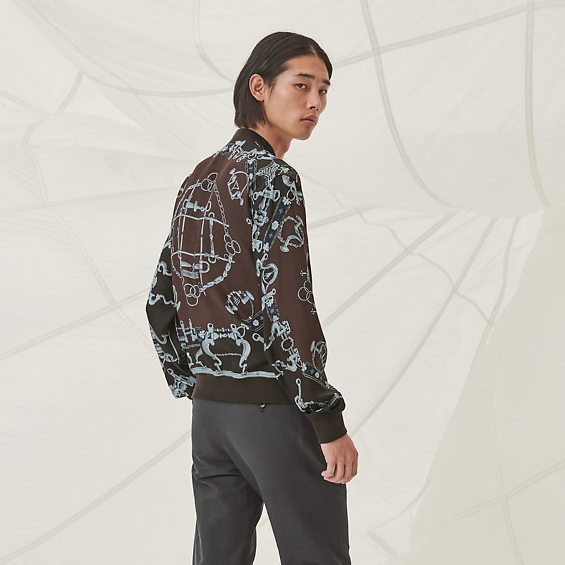 에르메스 MORS & Gourmettes 리버시블 블루종자켓 상품이미지1