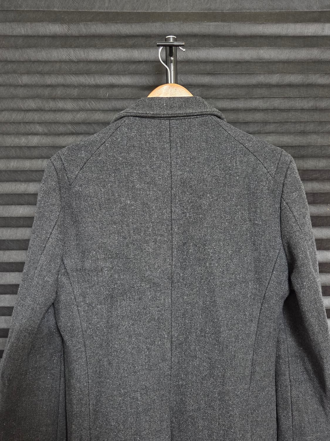 (정품) [솔리드 옴므] by 우영미 울 히든 싱글 코트 | 00099 상품이미지6