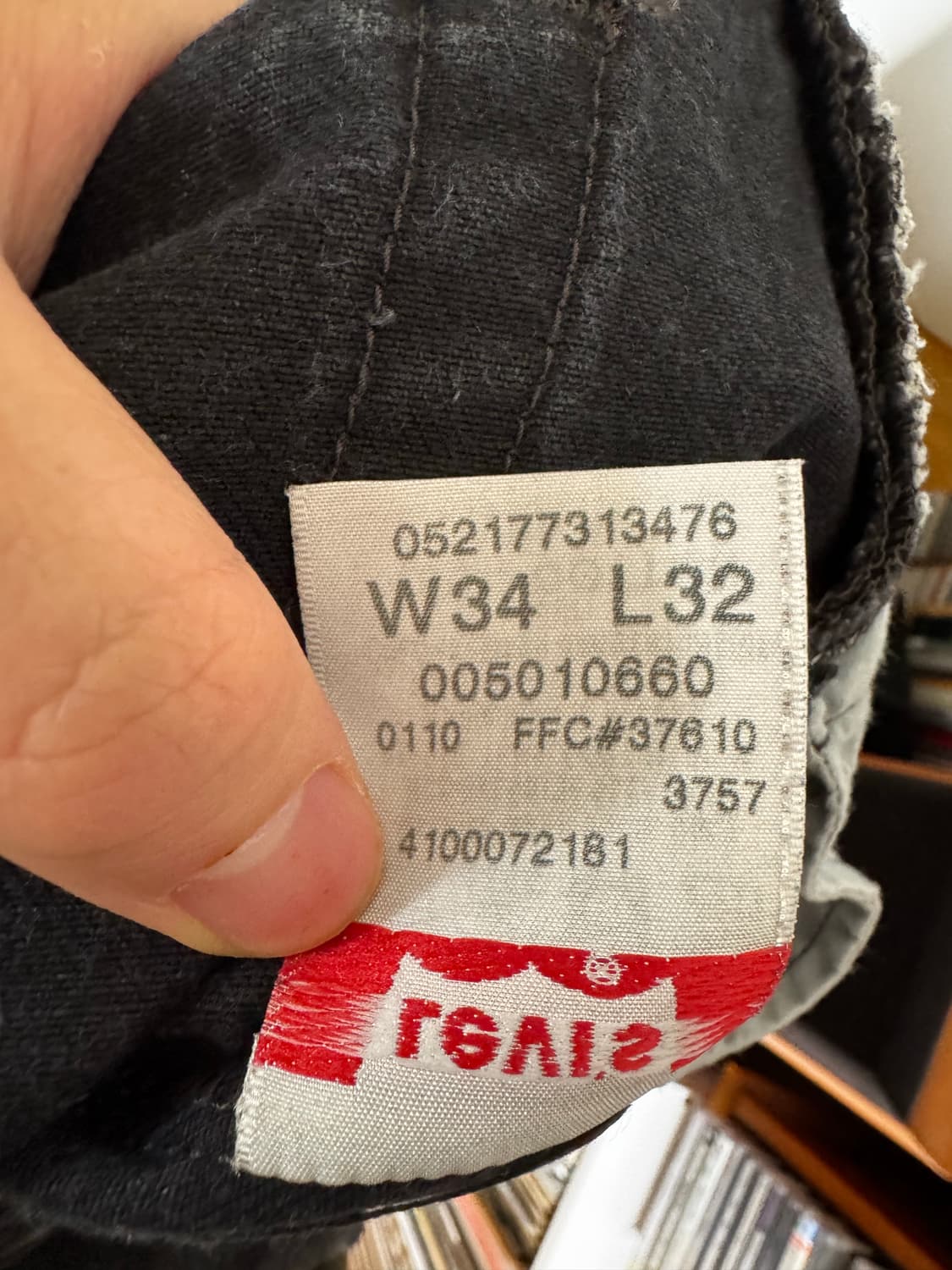 리바이스 00’s 흑청데님 501 34/32 상품이미지7