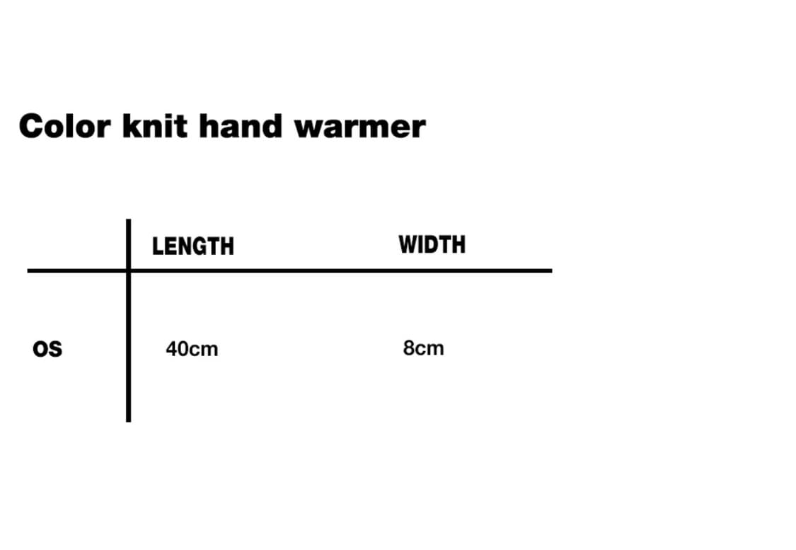 유쓰배쓰 Color knit hand warmer_black 핸드워머 상품이미지2