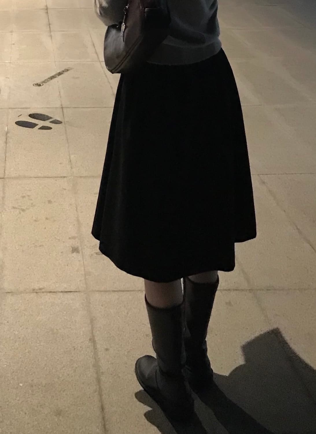 스웨이드 미디스커트 상품이미지2