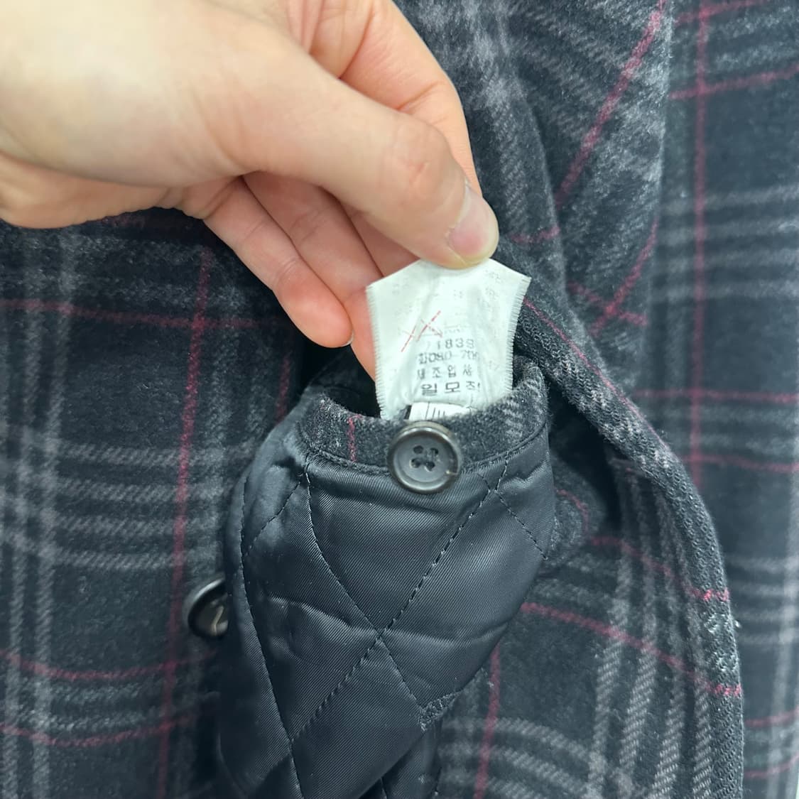 빈폴 체크 코트 상품이미지4