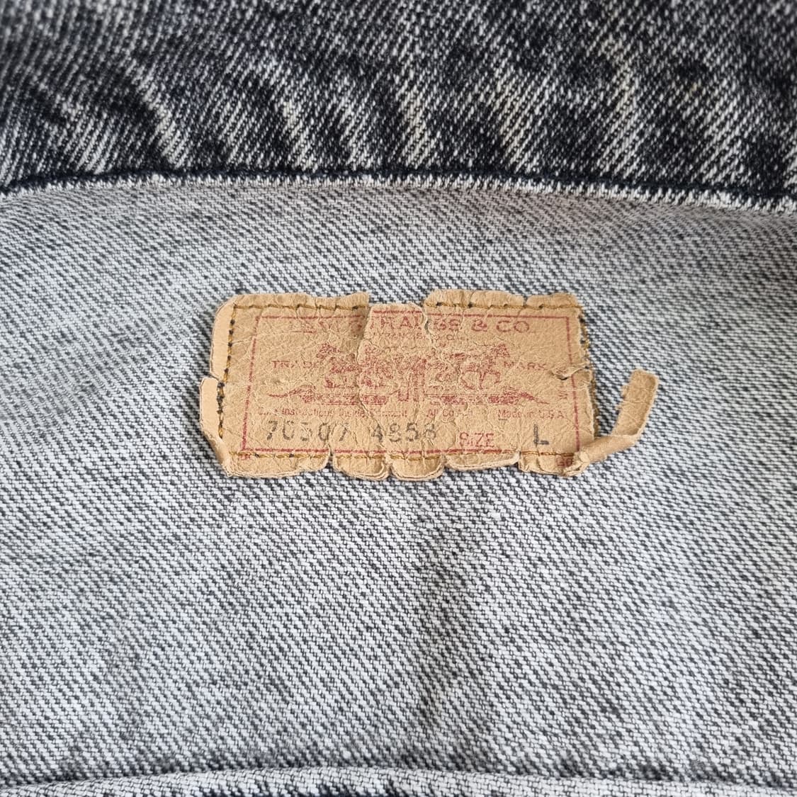 90s LEVI'S 리바이스 트러커 데님자켓 - L  70507-4858 상품이미지10