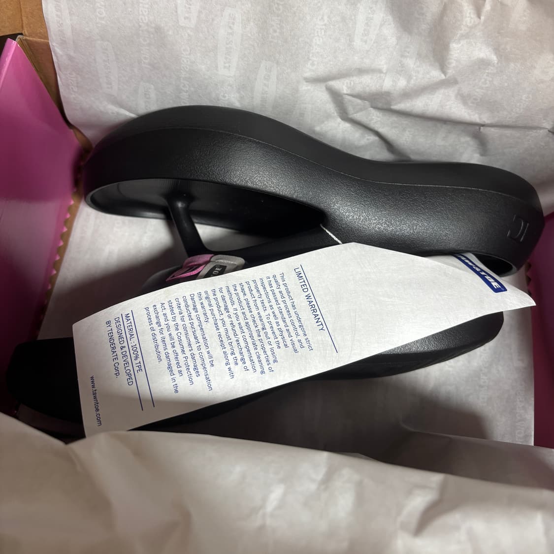 토앤토x로우클래식 플립플랍 제로비티 블랙 상품이미지2