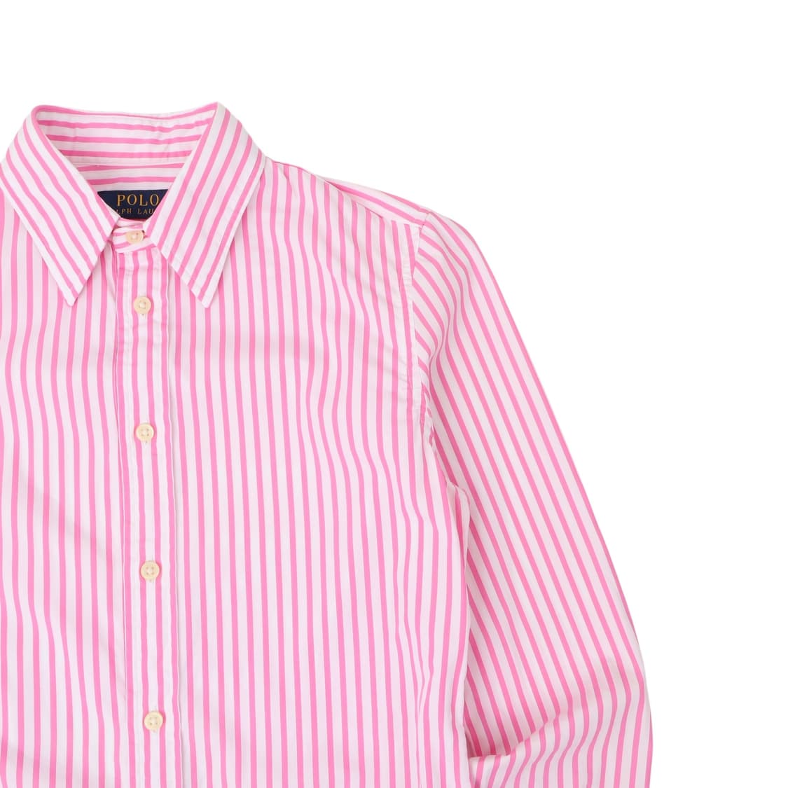 폴로 랄프로렌 우먼스 핑크 스트라이프 셔츠 상품이미지2