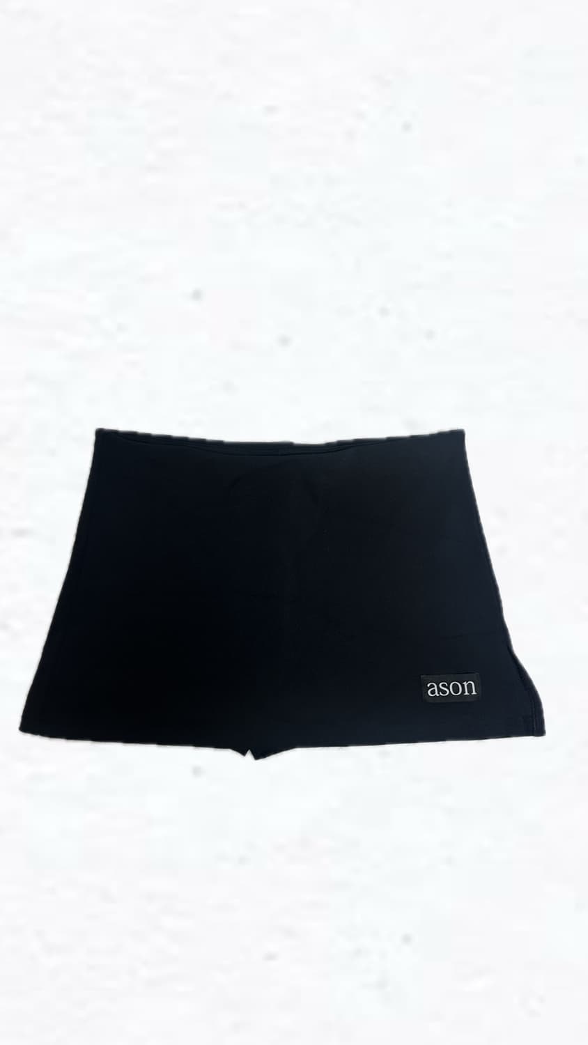 애즈온 블랙 미니스커트 상품이미지4