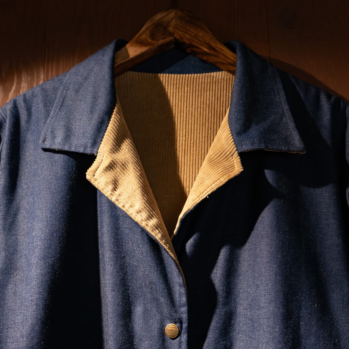 80s LLBean Denim Corduroy Reversible JK 상품이미지3