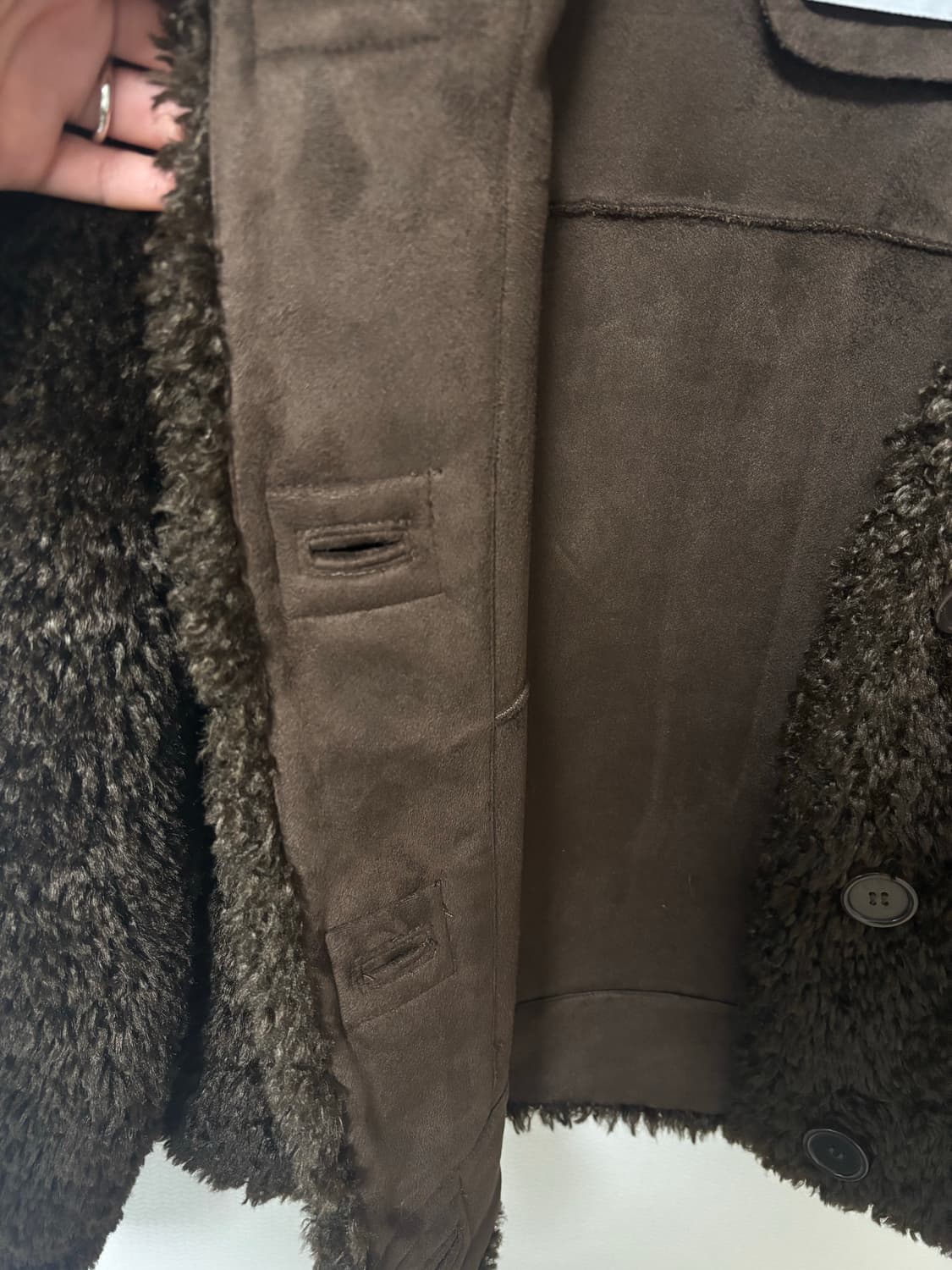 스탠드 스튜디오 퍼 재킷 상품이미지3