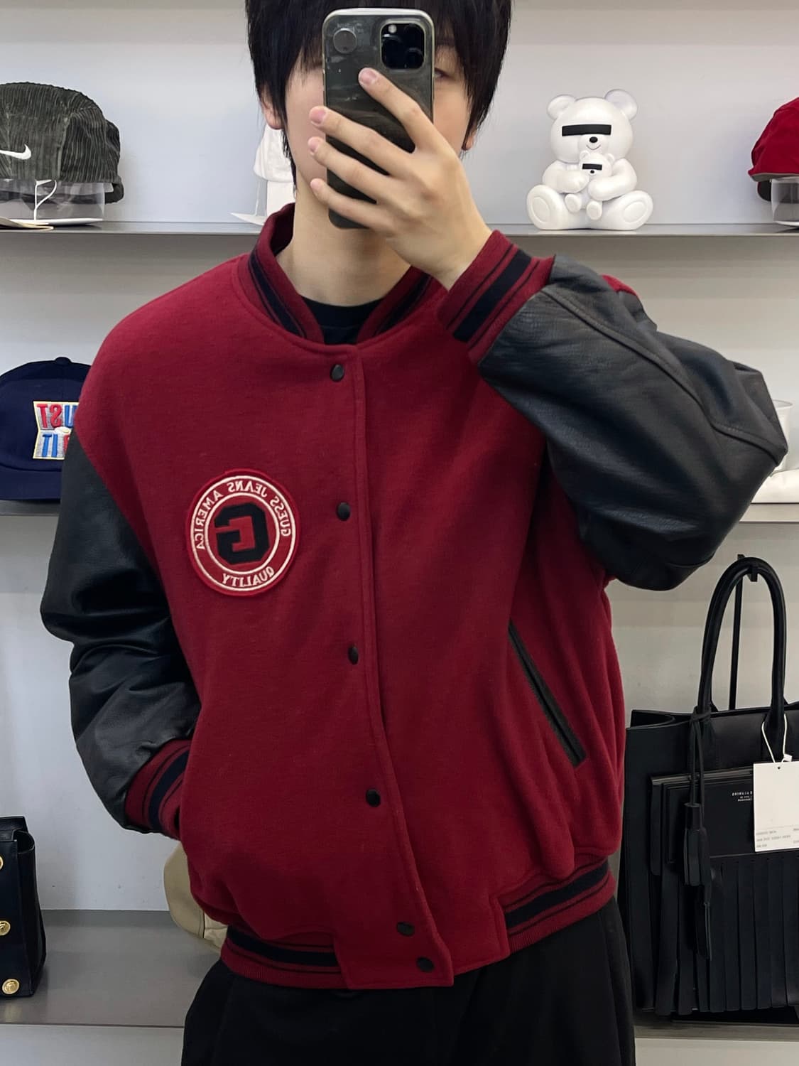 게스 90s 투어링 바시티 자켓 상품이미지2