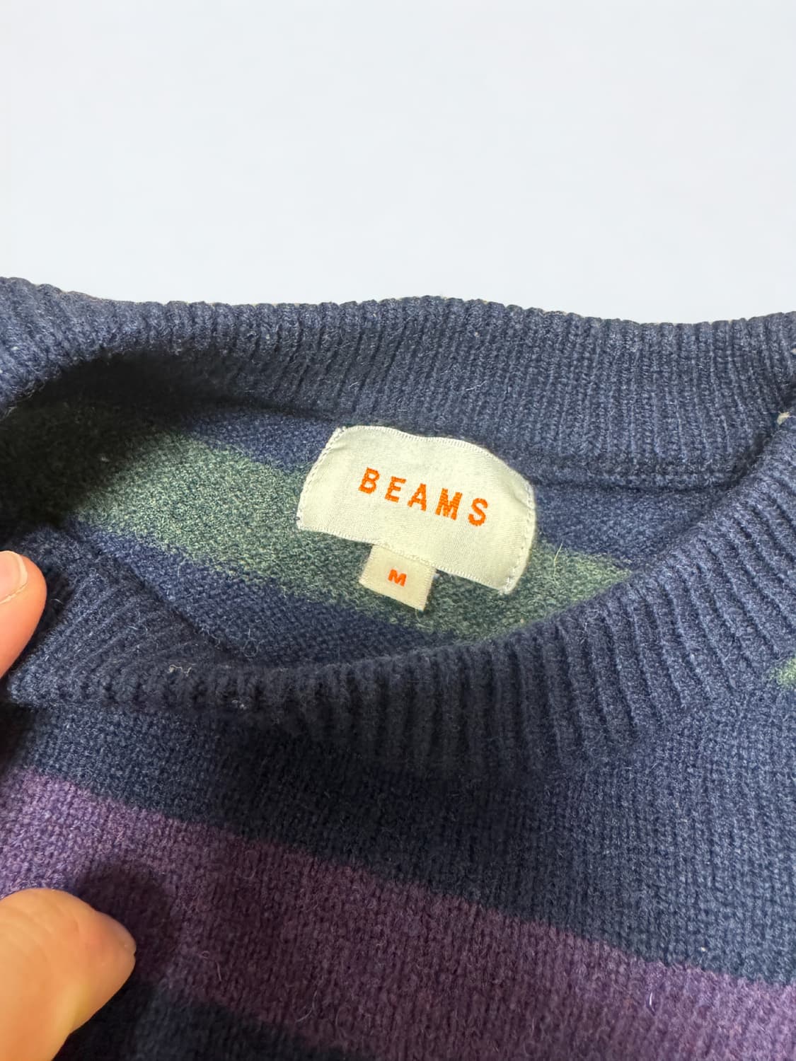 빔즈 스트라이프 울 니트 상품이미지4