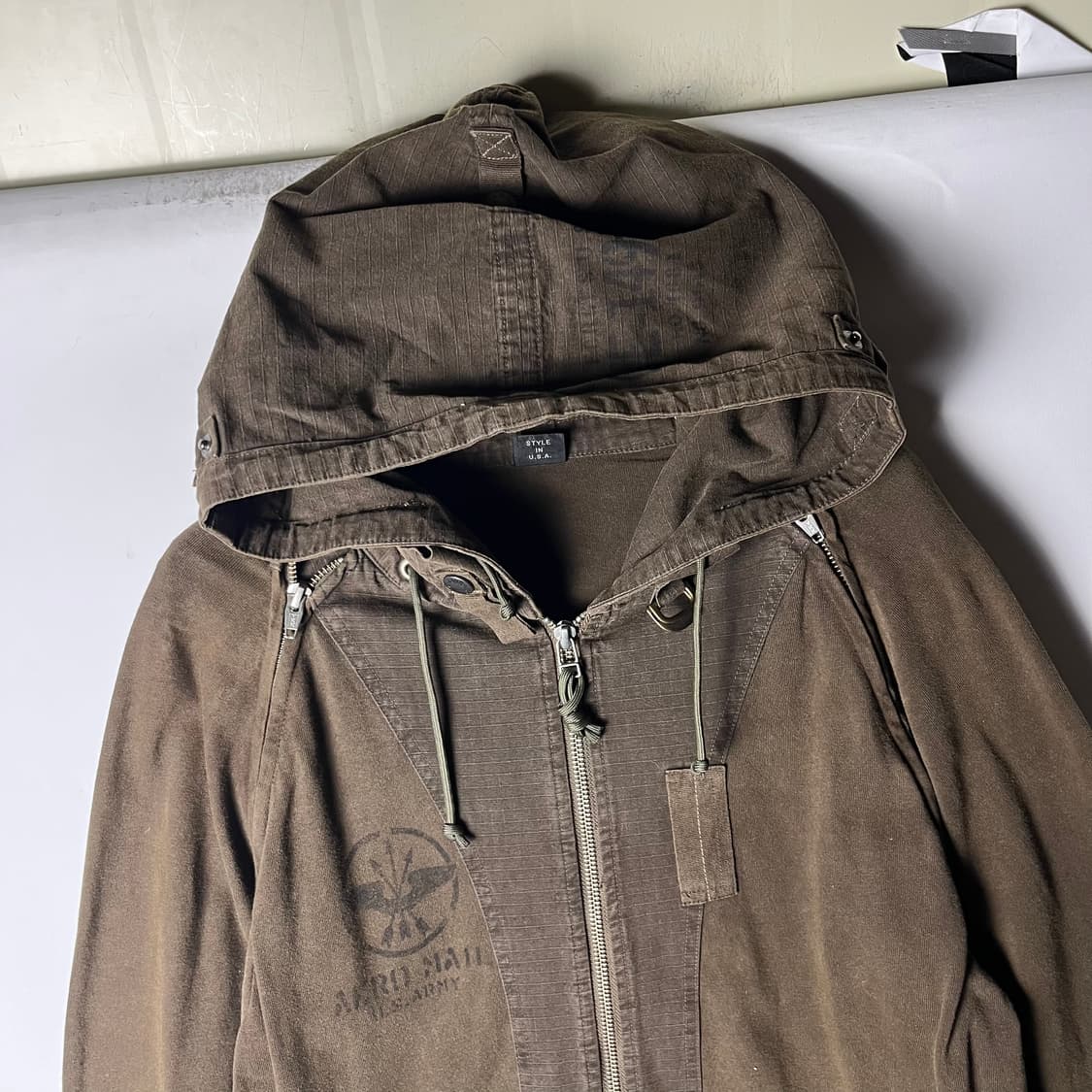 [Avirex] 아비렉스 USA 해체주의 그런지 후드집업 상품이미지2