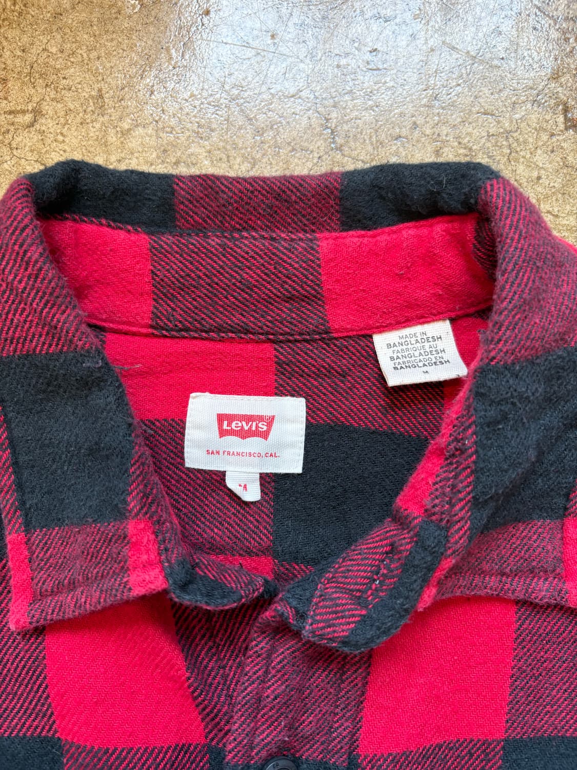 리바이스 타탄 체크 플란넬 셔츠 상품이미지4