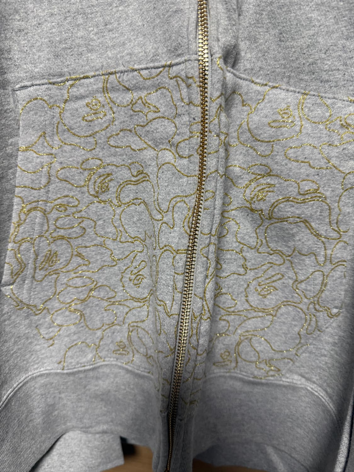 베이프 23주년 기념 골드 샤크 풀집 후드 상품이미지2