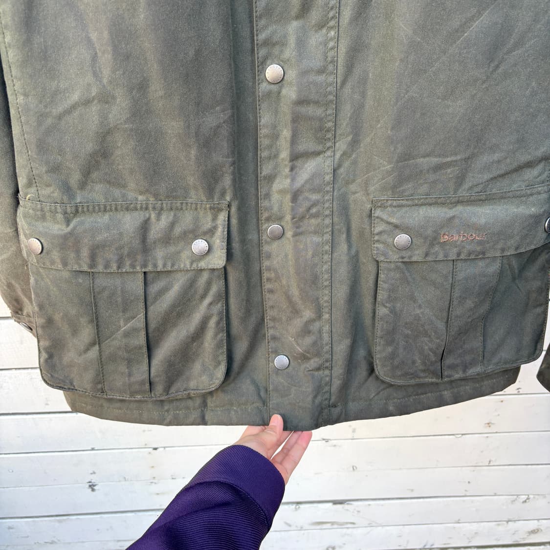 Barbour 바버 인터네셔널 듀크 퀼팅 왁스 자켓 상품이미지9