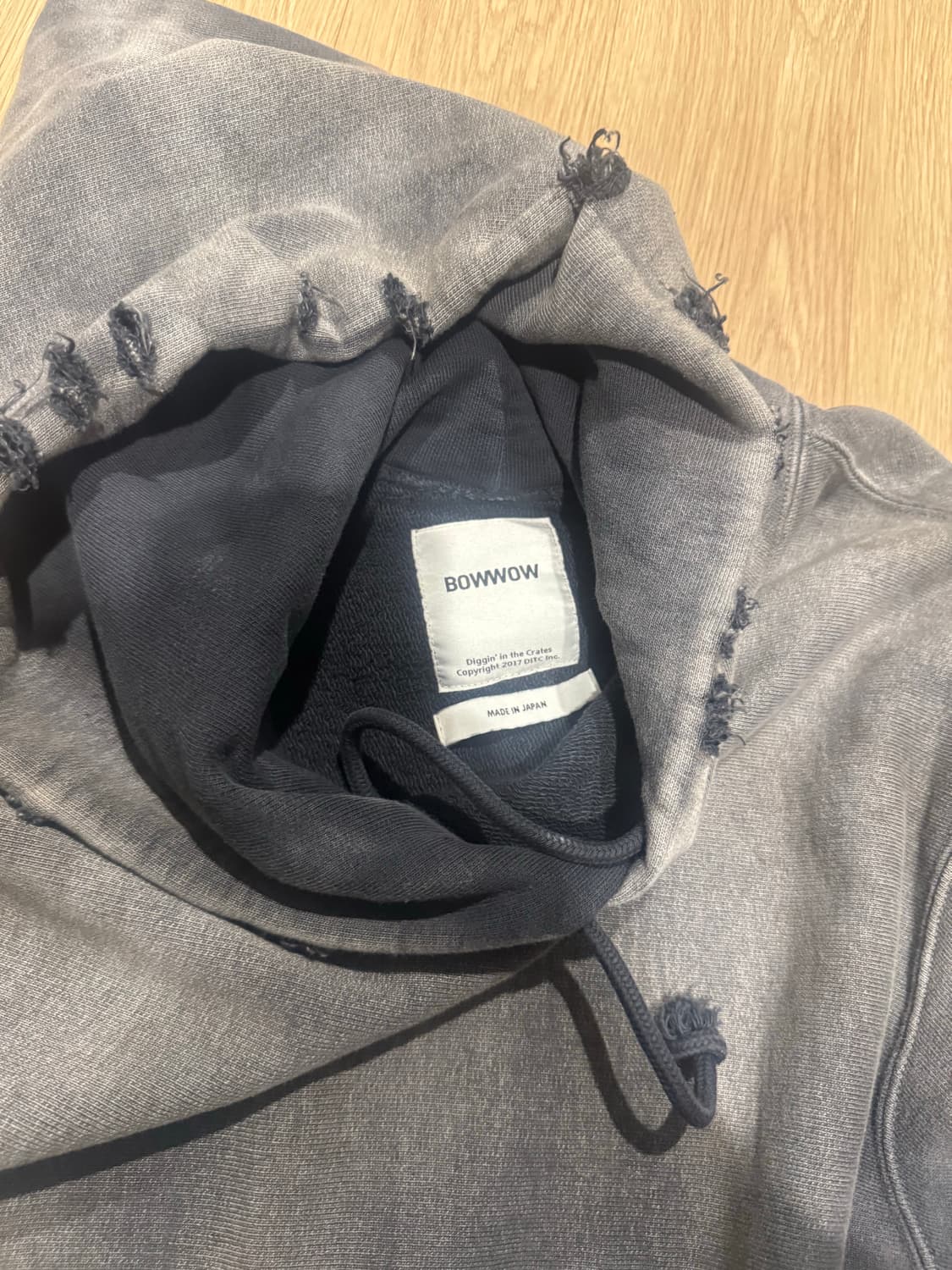 바우와우 24aw hard aiging sweat hoodie  상품이미지5