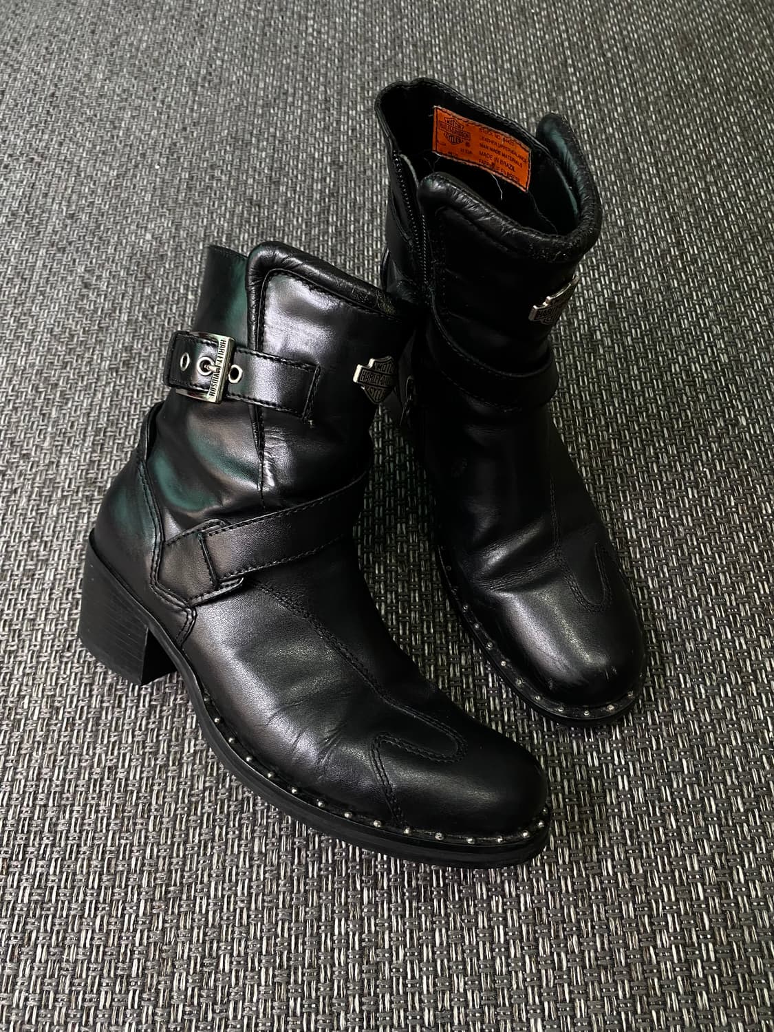 Harley-Davidson]Stud Detail Buckle Biker 상품이미지1