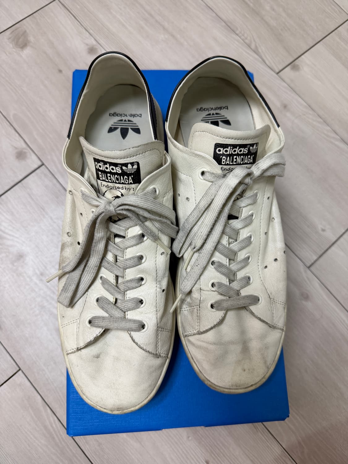 발렌시아가 아디다스 스탠스미스 오프화이트 45사이즈 상품이미지2