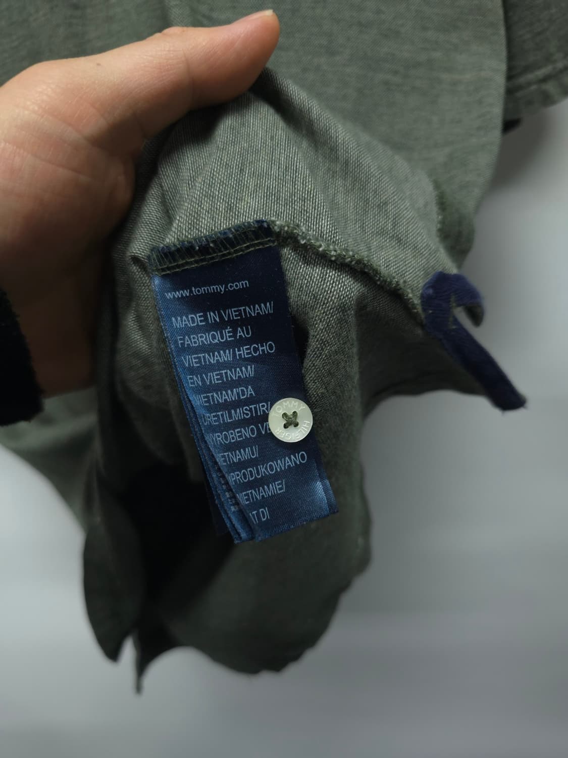 ​타미힐피거 슬림핏 멜란지 카키 피케 카라티 (100) 상품이미지6