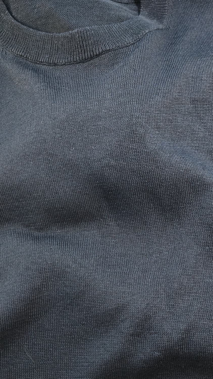 네이비 여름 니트 반팔 티셔츠 L 상품이미지6