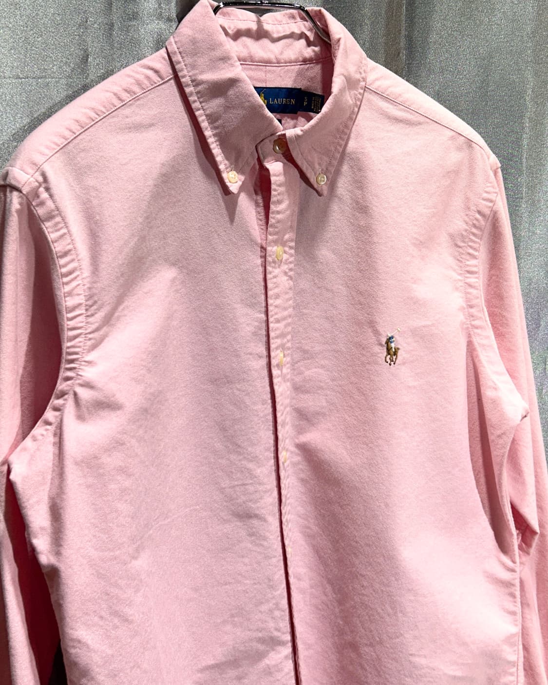 S 폴로랄프로렌 클래식핏 베이비핑크 코튼 셔츠 상품이미지4