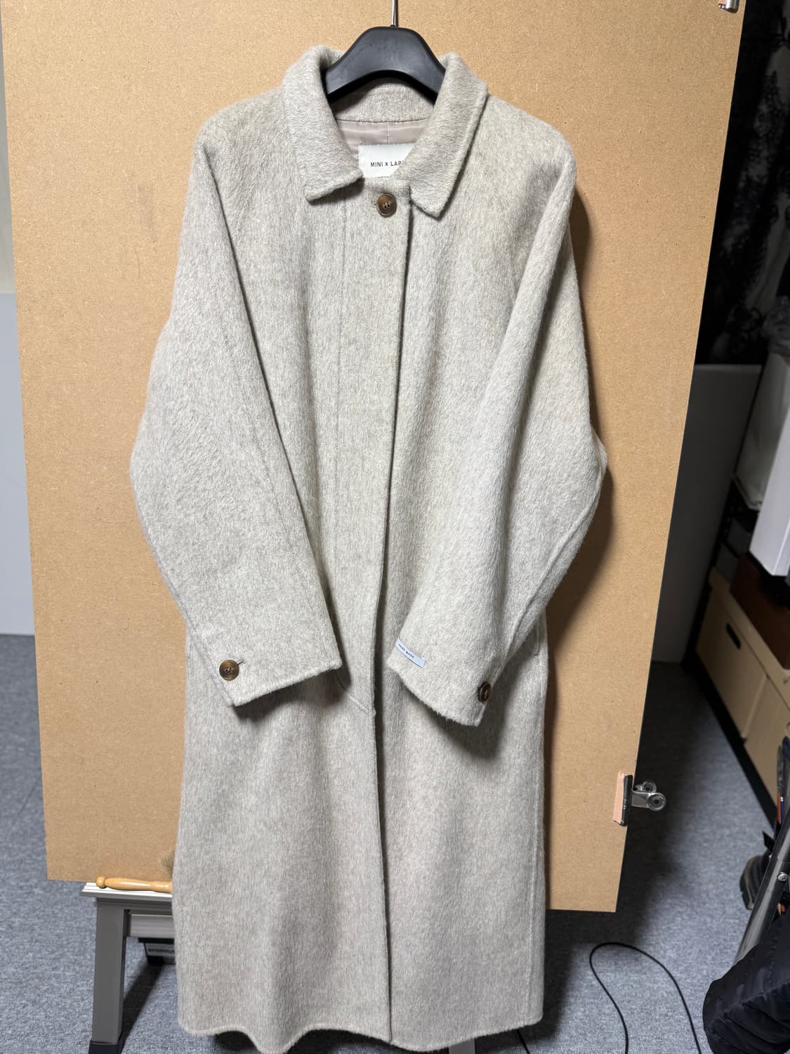 MINI K LABEL 울 알파카 롱코트 상품이미지1