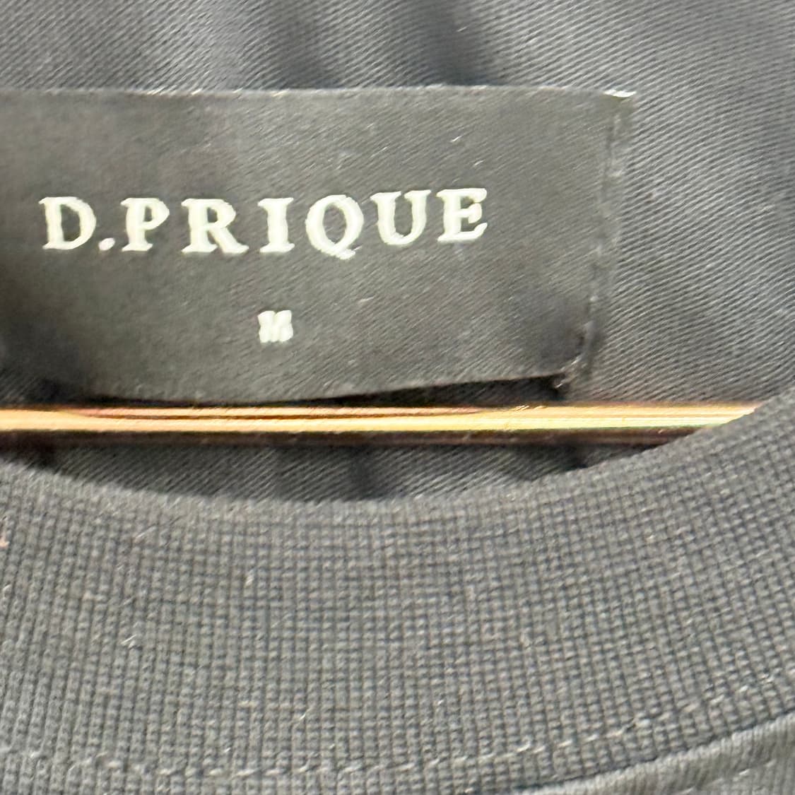 디프리크 cotton100 black 맨투맨 m 상품이미지2