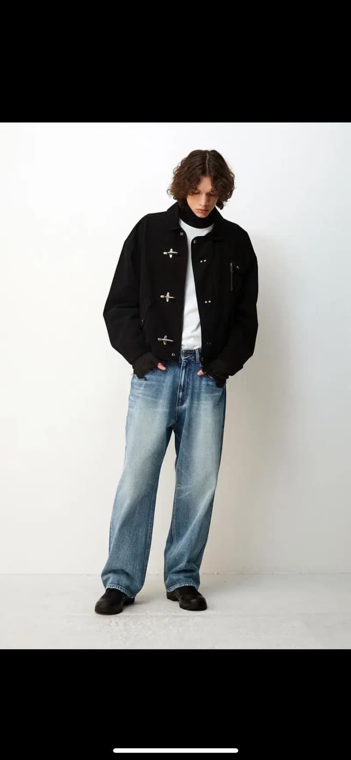 쿠어 워시드 파이어맨 자켓 L (워시드블랙) 상품이미지5