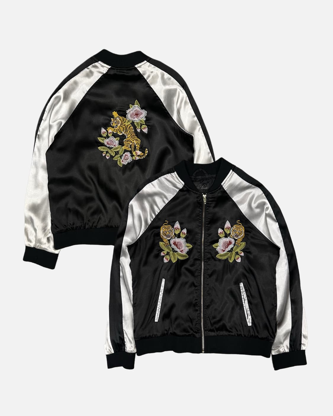 tiger embroidery black white sukajan 상품이미지1