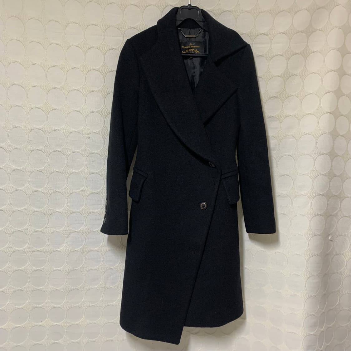 vivienne westwood 비대칭 카라 울 캐시미어 코트  상품이미지6