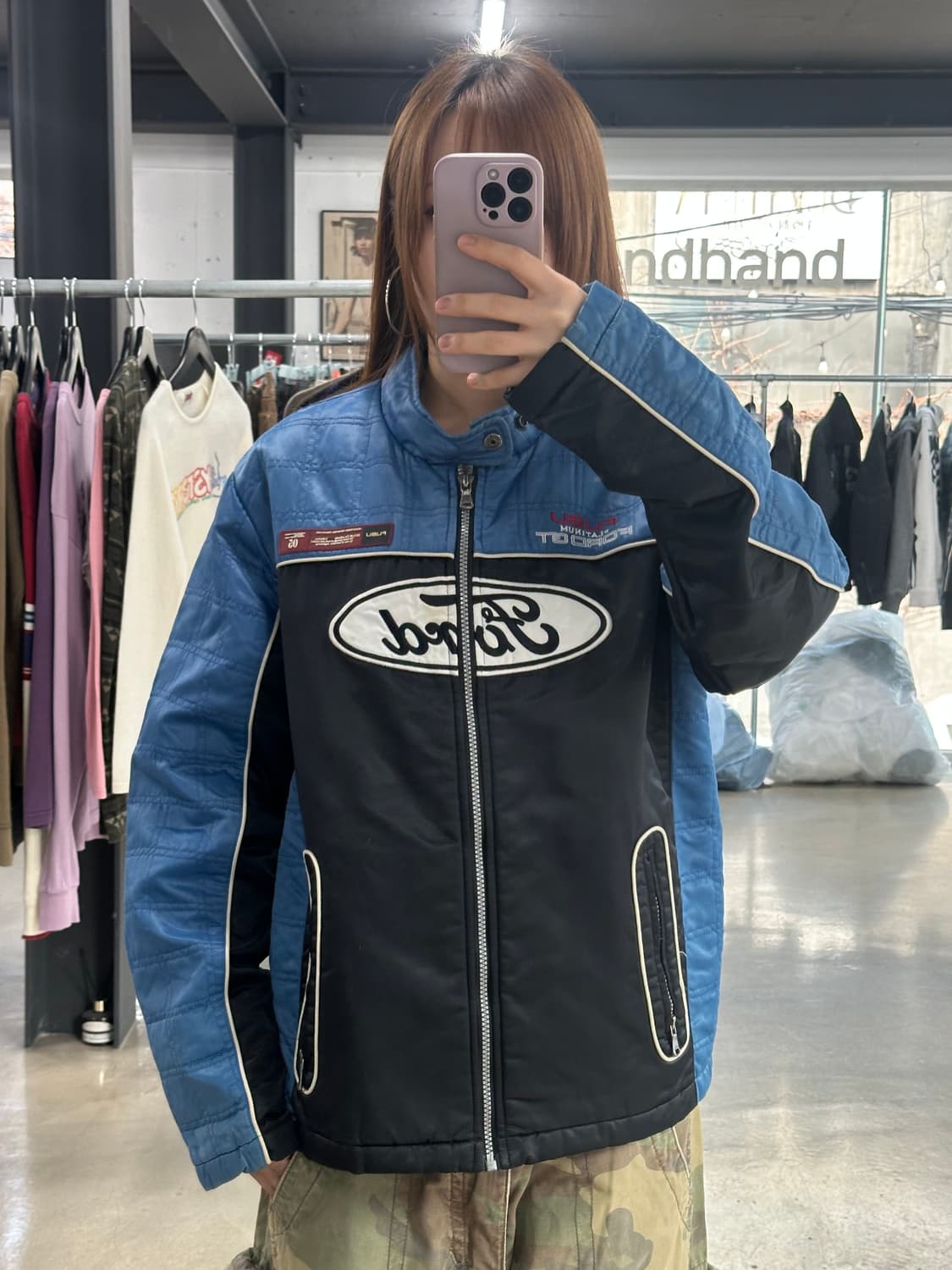 후부 플래티넘 포드 넥버클 레이싱 점퍼 상품이미지1