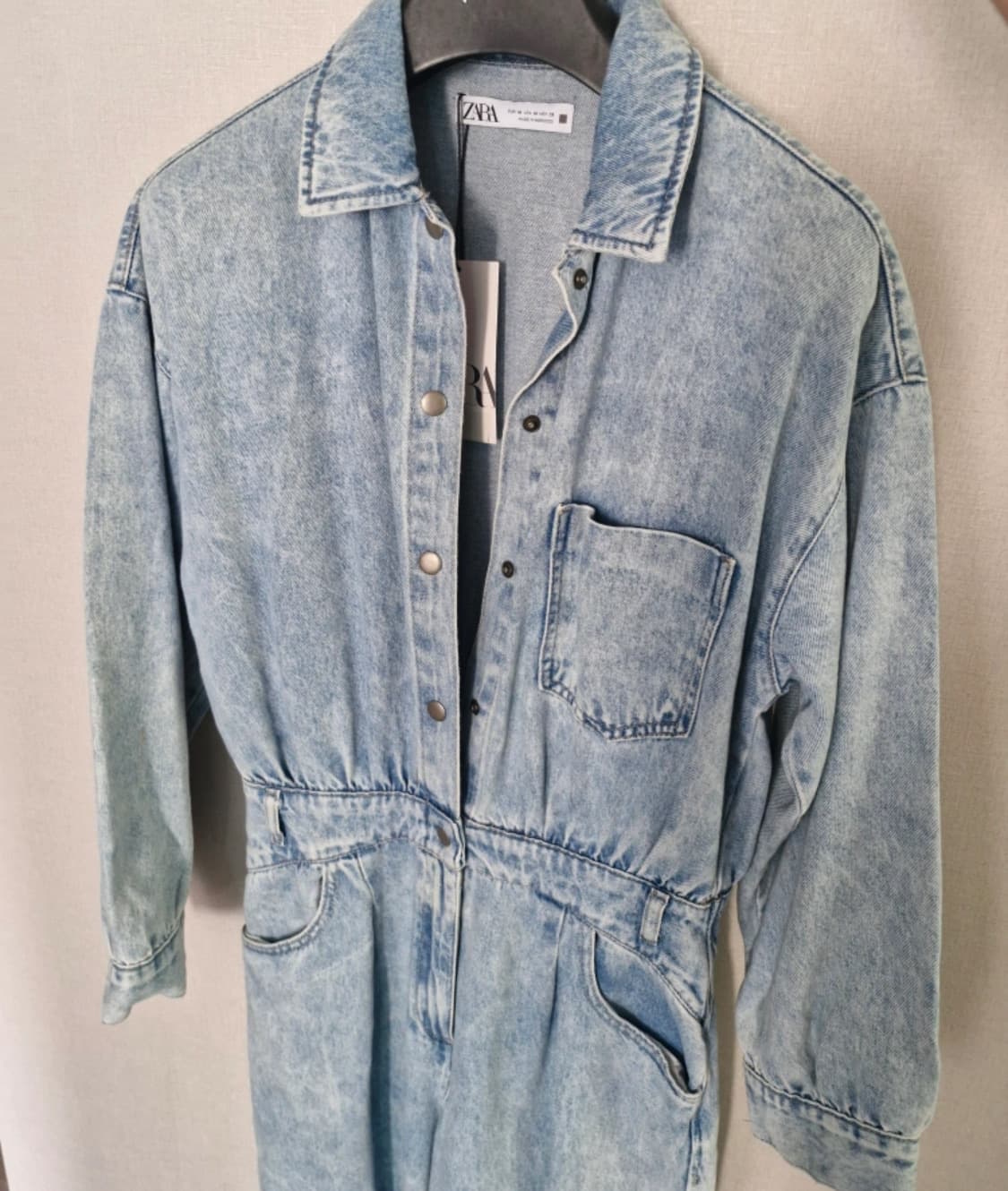 ZARA 워커 데님 점프수트 상품이미지5