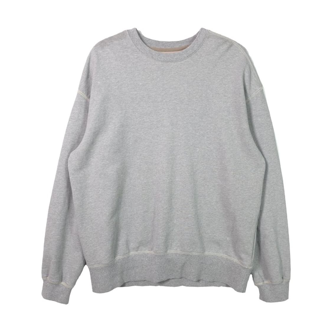 ROUGH SIDE 러프사이드 미니멀 그레이 스웻셔츠 상품이미지1