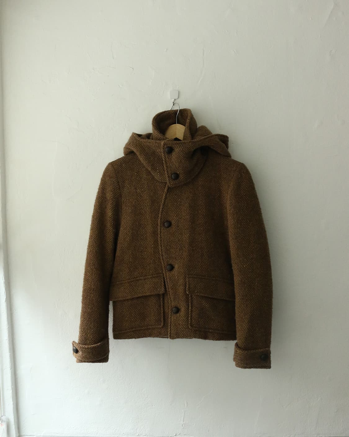 트로브 울 비대칭 피코트 자켓 상품이미지1