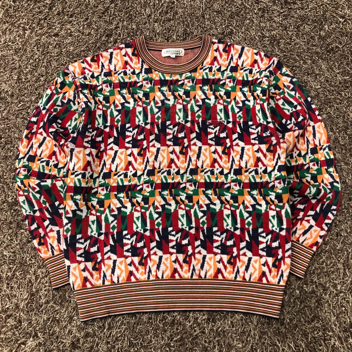 미쏘니 멀티컬러 패턴 니트  상품이미지1