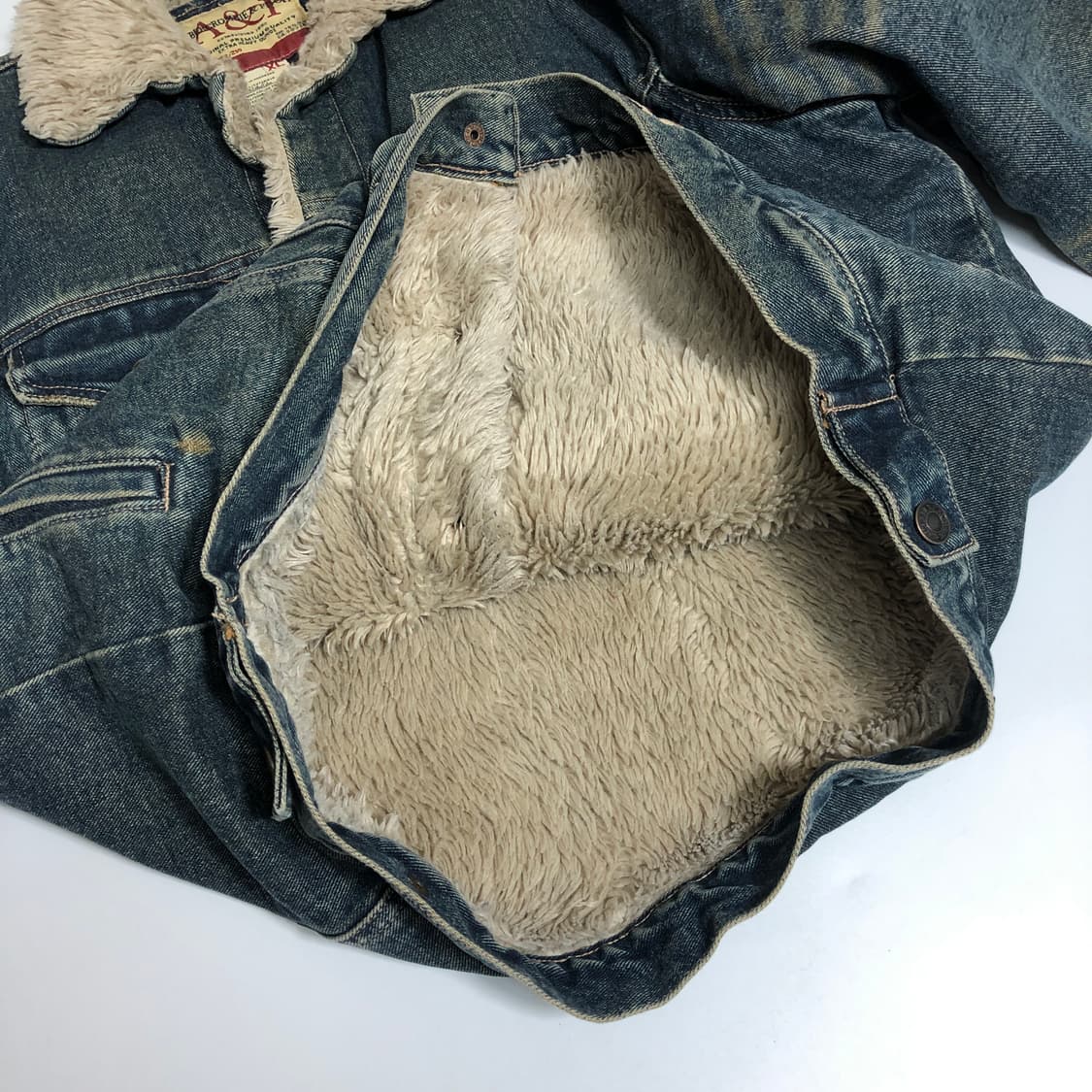 아베크롬비 90s 데미지드 쉐르파 데님자켓 XL 상품이미지8