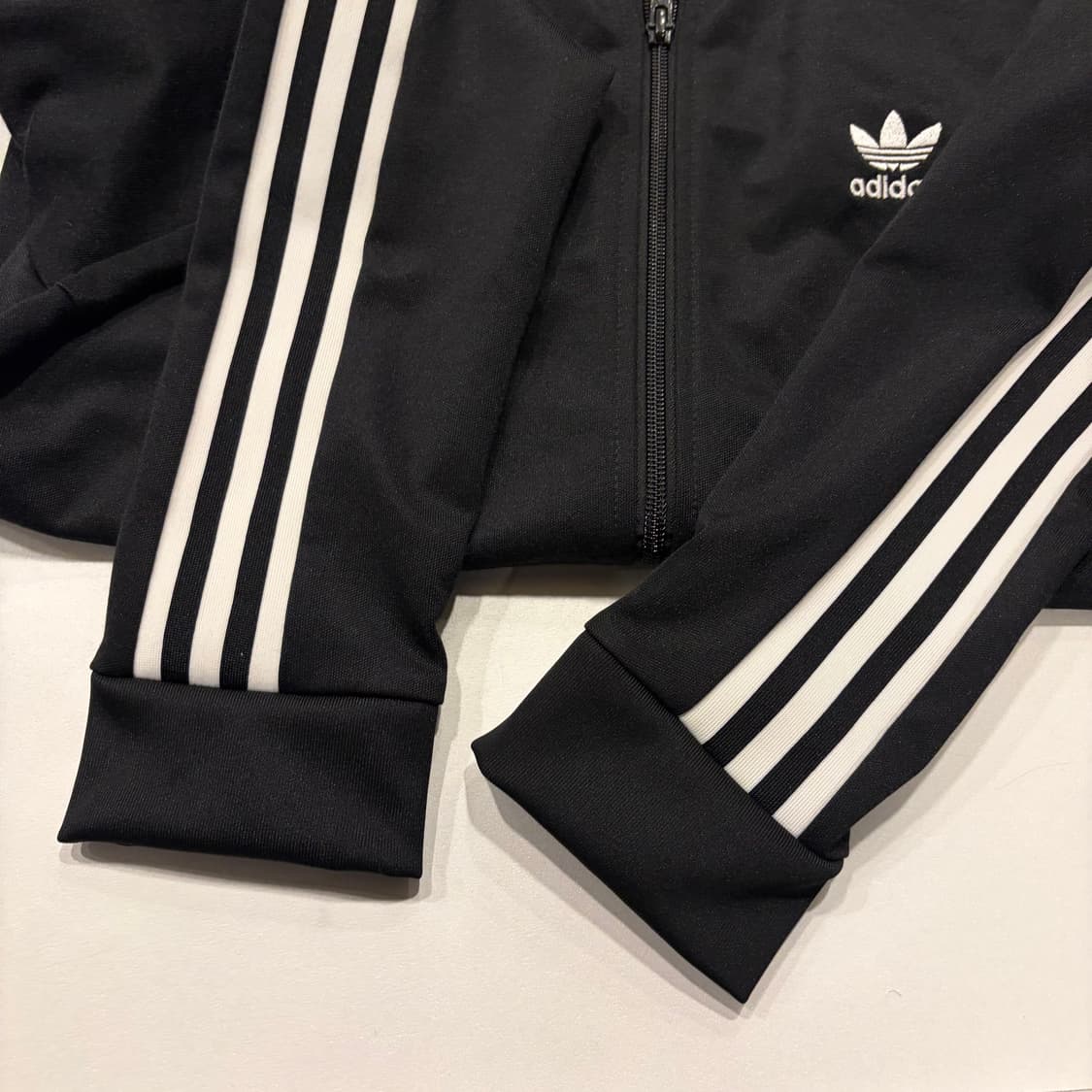 [L] 17s 아디다스 베켄바우어 삼선 트랙탑 져지 집업 블랙 D171 상품이미지7