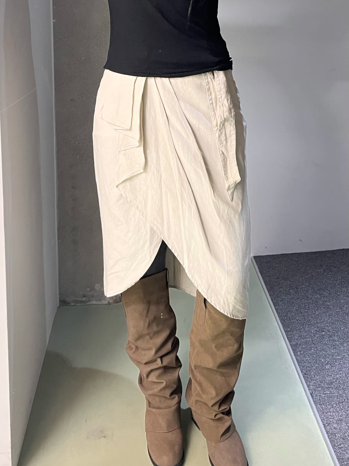 막스마라 린넨 프릴 스커트 상품이미지2