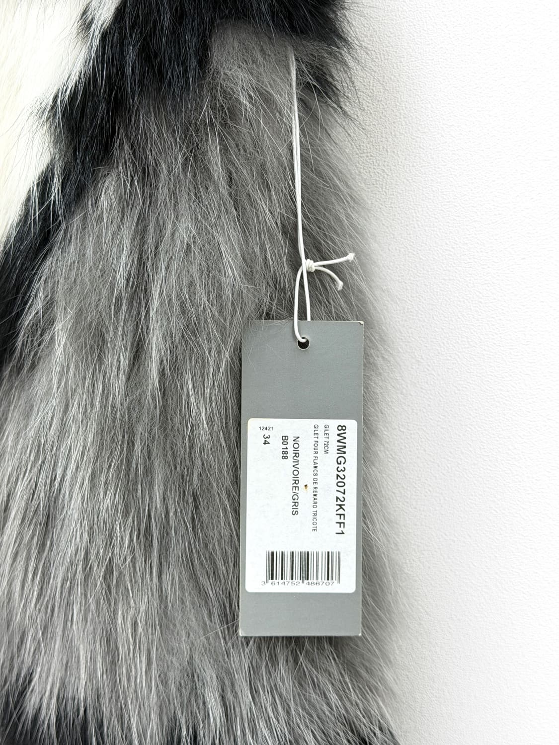 이브 살로몬 다이아몬드 인타르시아 폭스 퍼 트리코트 질레 상품이미지6