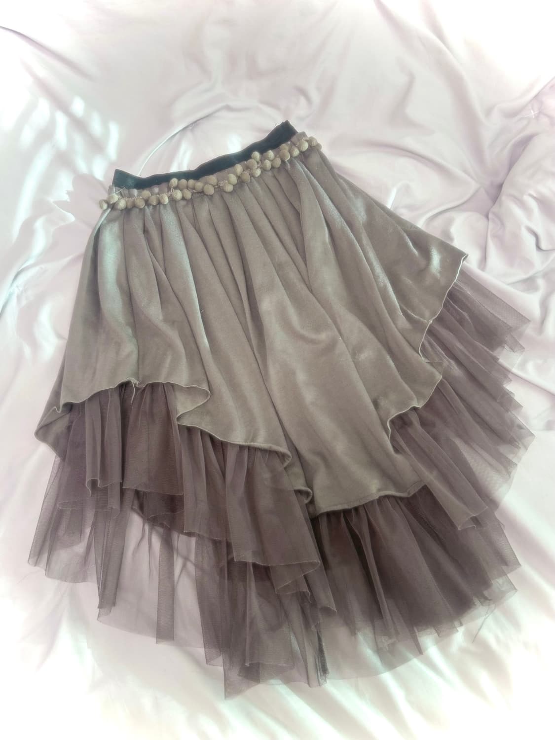 빈티지 그런지페어리 언발 샤스커트 오리엔탈 y2k 파우닝133 샵502 상품이미지2