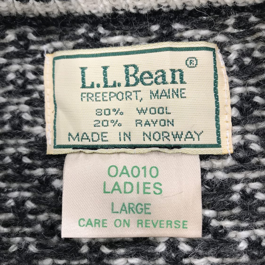 LLBEAN 엘엘빈 80s 버드아이 니트 노르웨이 [여성L] 상품이미지5