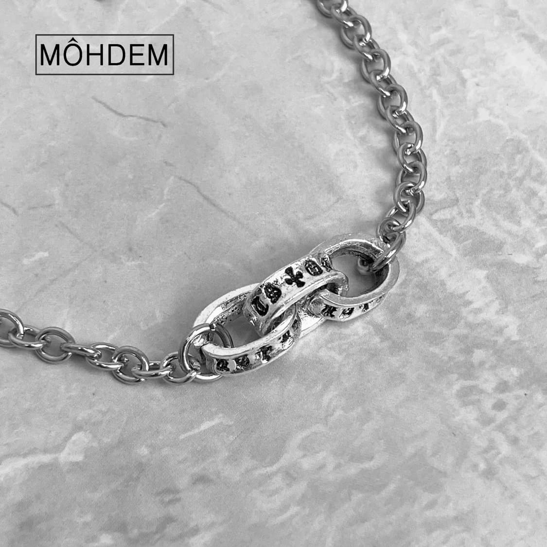 크로스5 실버 체인팔찌 상품이미지2